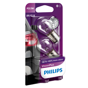 380 Vison Plus P21/5W Stop and Tail +50% Philips (pair)