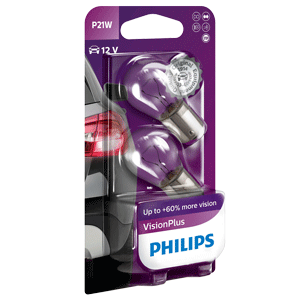 382 Vision Plus P21W Single filament +50% Philips (pair)
