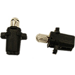 R509TBBK B8.3D 12V 1.2W Panel Bulb Black Base 