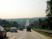 Driving on Autobahn in Germany