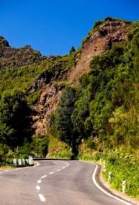 Winding road in Portugal