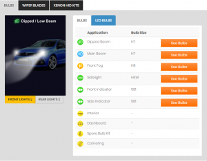 car bulb finder