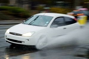 driving fast for water beading