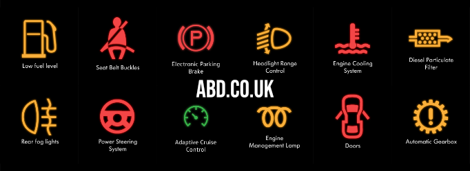 klog århundrede samlet set Car Dashboard Warning Lights Explained | Quick Guide By ABD : Automotive  News by ABD.co.uk