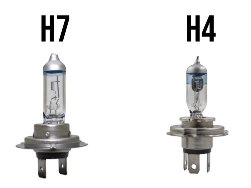 What's the difference between H4 and H7 bulbs?