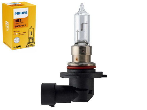 Philips Standard 9005 HB3 65W Halogen Headlight Bulbs – 2-Pack, DOT Approved, Dual Beam