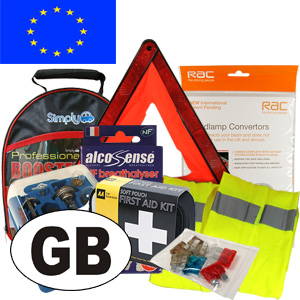 Streetwize European Emergency Travel Kit – Breakdown, First Aid, Bulbs, Dust Caps, SWTK2