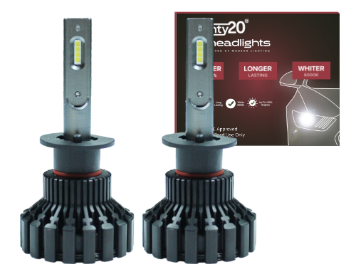 H1 Twenty20 Impact LED 12V Headlight Bulbs (Pair)