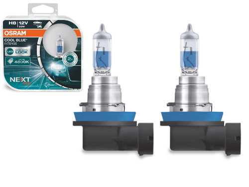 H8 Osram Cool Blue Intense Next Gen 12V 60/55W Halogen Bulbs (Pair)