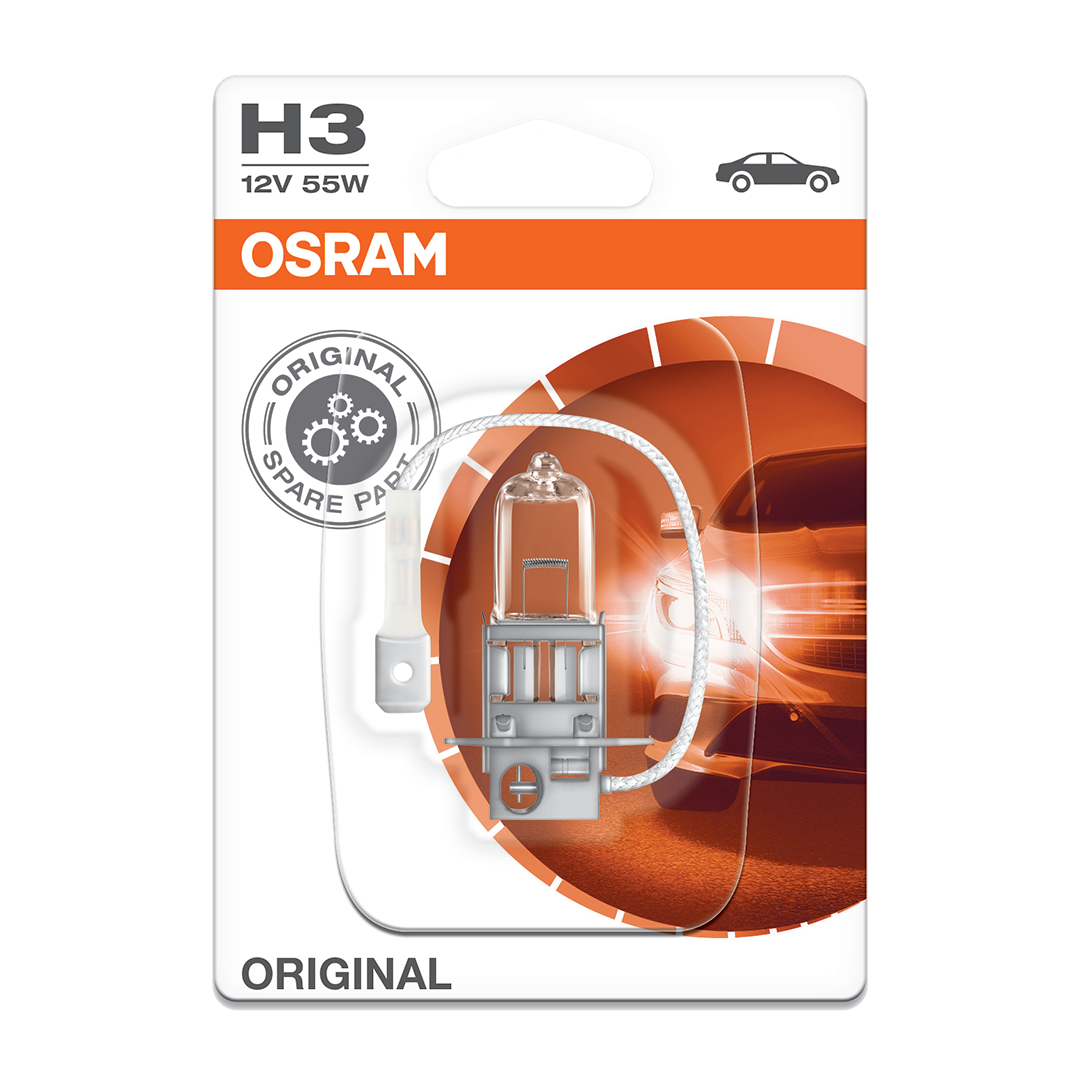 H3 OSRAM Original 12V 55W 453 Halogen Bulb