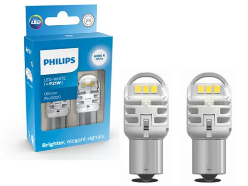 Philips Ultinon Pro6000 White 6000K LED W5W 501 (Twin) Car Bulbs