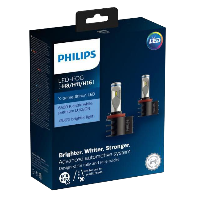 Philips H11 Ultinon LED Fog Light (Pair) 