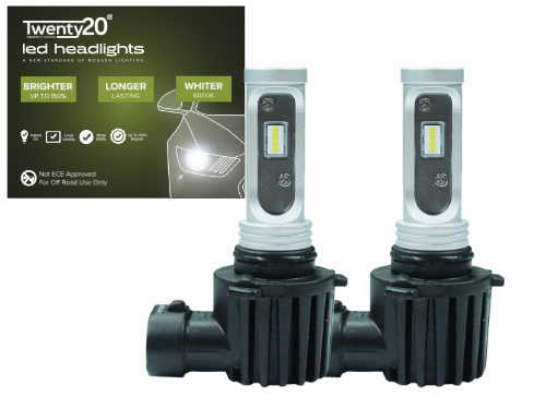 HIR2 / 9012 Twenty20 Compact LED Headlight Bulbs (Pair)