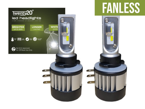 H15 Twenty20 Fanless LED Headlight Bulbs (Pair)