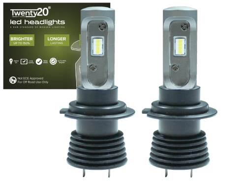 H7 Twenty20 Compact LED Headlight Bulbs (Pair) | CANBus LED's