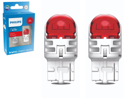582 Red Philips Ultinon Pro6000 LED Bulbs (Pair)