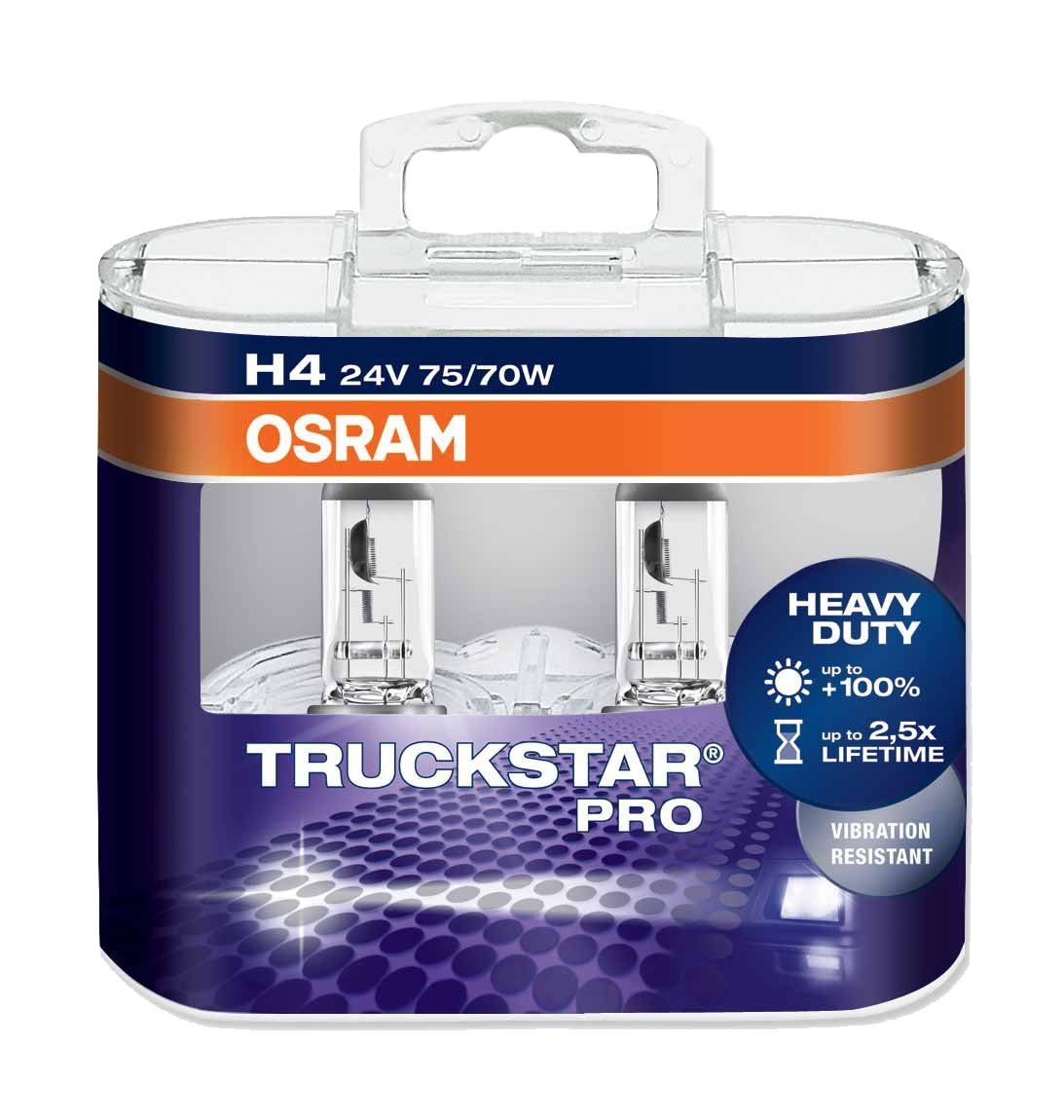 Lámpara Halogena H4 Osram Original 24v 75/70w Camion Bilux