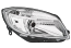 HELLA 247 025-221 Halogen/Single Headlight/FF-Headlight - right - for e.g. Skoda Fabia II (542)