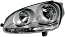 HELLA 247 007-571 Halogen-Headlight - left - for e.g. VW Golf V (1K1)