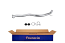 FAURECIA 366 001-501 Exhaust Pipe - Easy2Fit® Kit - for e.g. ALFA ROMEO 147