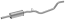 FAURECIA 366 023-011 Front Muffler - Easy2Fit® Kit - for e.g. VW PASSAT ALLTRACK B7