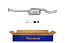 FAURECIA 366 023-781 Centre Muffler - Easy2Fit® Kit - for e.g. FIAT TIPO
