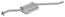 FAURECIA 366 024-571 Centre Muffler - Easy2Fit® Kit - for e.g. OPEL OMEGA A (V87)
