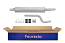 FAURECIA 366 024-801 Centre Muffler - Easy2Fit® Kit - for e.g. OPEL ASTRA G