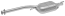 FAURECIA 366 025-301 Centre Muffler - Easy2Fit® Kit - for e.g. MERCEDES-BENZ 124 (S124)