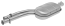 FAURECIA 366 025-311 Centre Muffler - Easy2Fit® Kit - for e.g. MERCEDES-BENZ E-CLASS (S124)