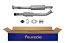 FAURECIA 366 026-001 Centre Muffler - Easy2Fit® Kit - for e.g. MITSUBISHI CARISMA