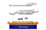FAURECIA 366 026-421 Rear Muffler - Easy2Fit® Kit - for e.g. ALFA ROMEO 146