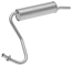 FAURECIA 366 026-931 Rear Muffler - Easy2Fit® Kit - for e.g. BMW 3 (E21)