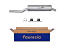 FAURECIA 366 026-981 Rear Muffler - Easy2Fit® Kit - for e.g. BMW 3 (E46)