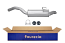 FAURECIA 366 027-301 Rear Muffler - Easy2Fit® Kit - for e.g. PEUGEOT 806