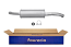 FAURECIA 366 027-641 Rear Muffler - Easy2Fit® Kit - for e.g. FIAT DUCATO