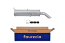 FAURECIA 366 027-741 Rear Muffler - Easy2Fit® Kit - for e.g. CITROËN ZX Break