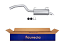 FAURECIA 366 027-771 Rear Muffler - Easy2Fit® Kit - for e.g. FIAT ULYSSE