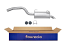 FAURECIA 366 027-781 Rear Muffler - Easy2Fit® Kit - for e.g. LANCIA PHEDRA