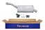 FAURECIA 366 027-901 Rear Muffler - Easy2Fit® Kit - for e.g. CITROËN C4 PICASSO I