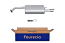 FAURECIA 366 028-331 Rear Muffler - Easy2Fit® Kit - for e.g. DAEWOO LEGANZA