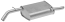 FAURECIA 366 028-341 Rear Muffler - Easy2Fit® Kit - for e.g. DAEWOO NUBIRA