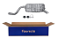 FAURECIA 366 029-201 Rear Muffler - Easy2Fit® Kit - for e.g. FIAT PUNTO