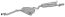 FAURECIA 366 029-241 Rear Muffler - Easy2Fit® Kit - for e.g. FIAT COUPE