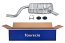 FAURECIA 366 029-441 Rear Muffler - Easy2Fit® Kit - for e.g. LANCIA MUSA