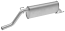 FAURECIA 366 029-561 Rear Muffler - Easy2Fit® Kit - for e.g. FIAT PUNTO EVO