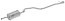 FAURECIA 366 029-601 Rear Muffler - Easy2Fit® Kit - for e.g. HYUNDAI PONY