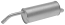 FAURECIA 366 029-901 Rear Muffler - Easy2Fit® Kit - for e.g. FORD FIESTA VI