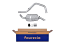 FAURECIA 366 029-931 Rear Muffler - Easy2Fit® Kit - for e.g. FORD MONDEO II Turnier