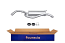 FAURECIA 366 030-061 Rear Muffler - Easy2Fit® Kit - for e.g. FORD ESCORT V